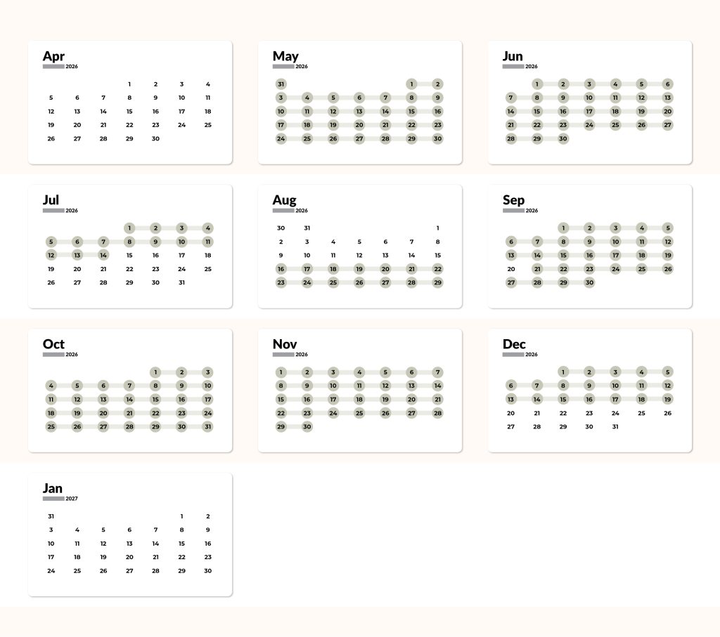Website Calendar Low